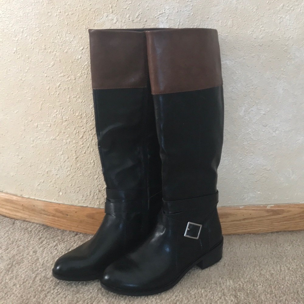 Arizona black/brown wide calf boots